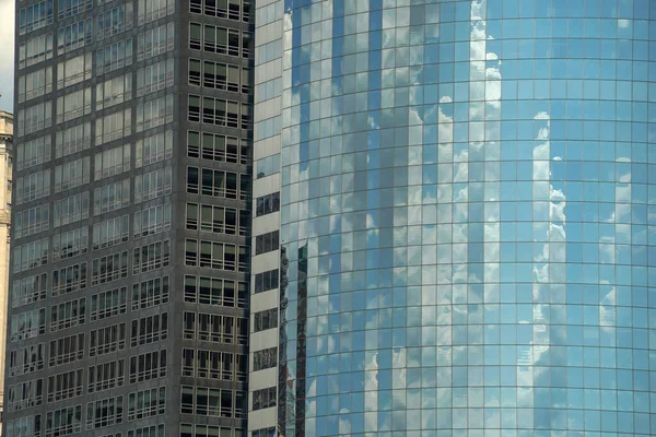 Detail Van Wolkenkrabbers Van New York Stad Manhattan Uitzicht Stadsgezicht — Stockfoto