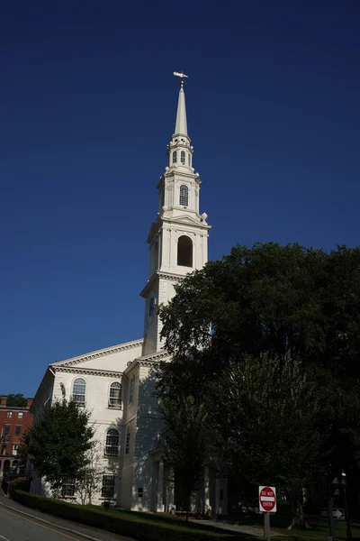 アメリカ初のバプテスト教会プロビデンス ロード島の首都歴史的建造物 — ストック写真