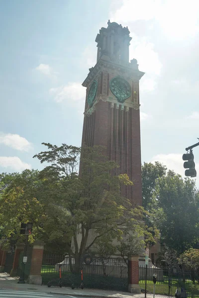 Brown University Providence Rhode Island Historical Campus Clock Tower — Stock Photo, Image