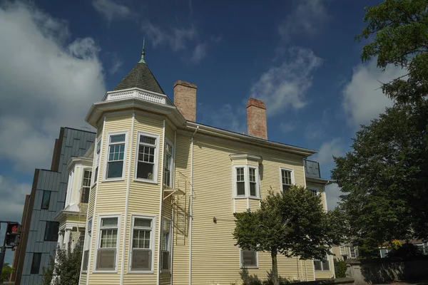 Brązowy Uniwersytet Providence Rhode Wyspa Historyczne Budynki Kampus — Zdjęcie stockowe