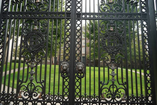 Brown University Providence Rhode Island Historical Buildings Campus Gate — Stock Photo, Image