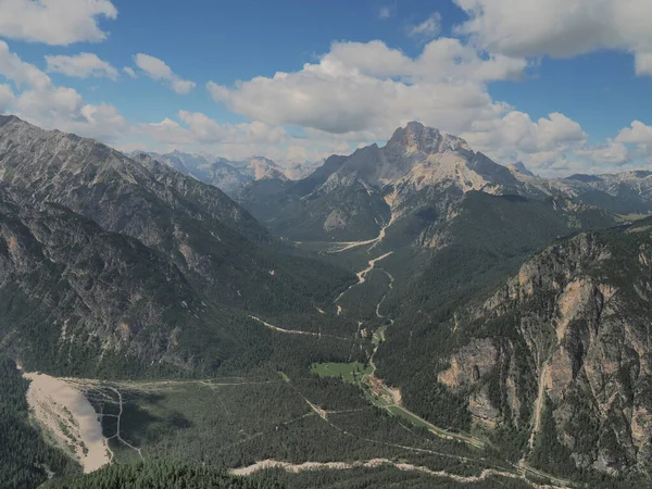 Góry Piana Dolomity Góry Pierwsza Wojna Światowa Ścieżki Okopów — Zdjęcie stockowe