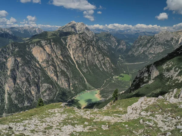 Montera Piana Dolomiter Berg Första Världskriget Stigar Räv Hål — Stockfoto