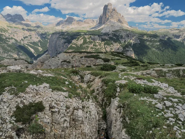 Berg Piana Dolomiten Berge Erster Weltkrieg Pfade Fuchslöcher — Stockfoto