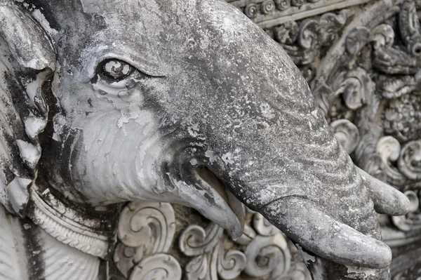 Dettaglio di un elefante scultura — Foto Stock