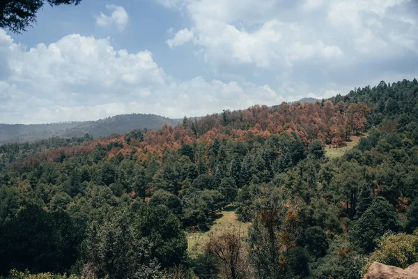 Landscapes Mountains Central Mexico You Can See Mountains Valleys Trees — Fotografia de Stock