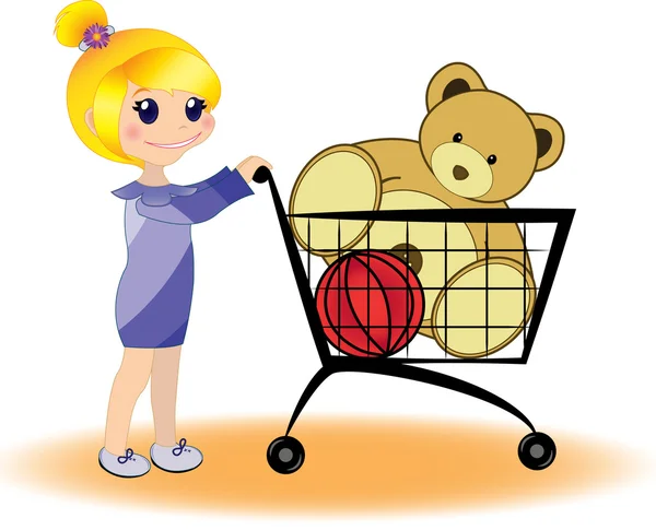 Ψώνια. κατάστημα παιχνιδιών — Διανυσματικό Αρχείο
