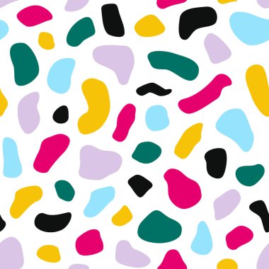 Benekleri olan soyut mozaik, pürüzsüz vektör deseni