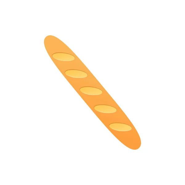 Baguette Francesa Ilustración Vector Dibujos Animados — Vector de stock