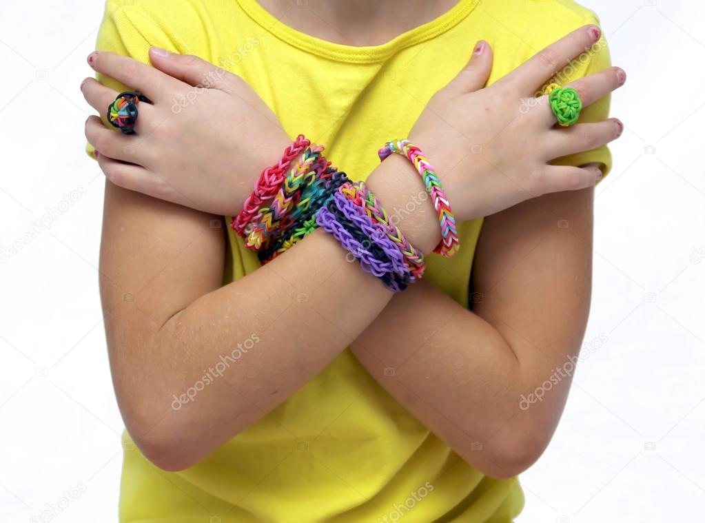 Girl with bracelets