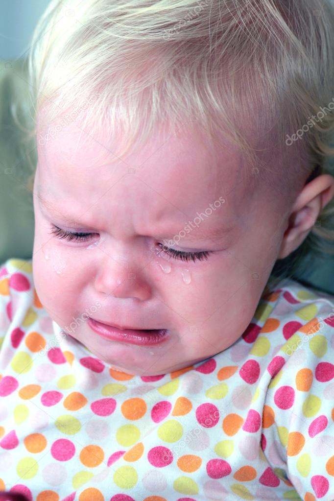 Crying Baby Tears on cheeks