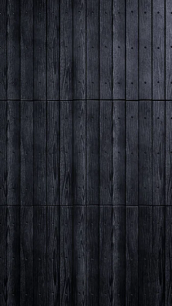 Black Wooden planks Vertical background. Wooden ceiling of farmer\'s house. Wood texture