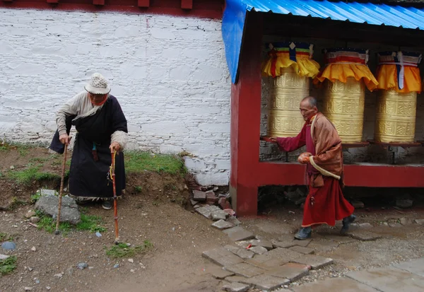 Monjes tibetanos — Foto de Stock