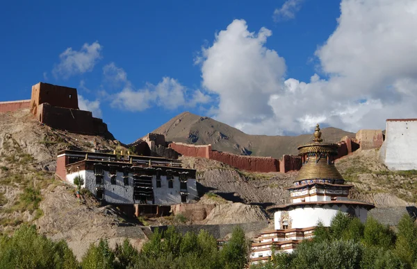 The old town of Gyantse — Stock Photo, Image
