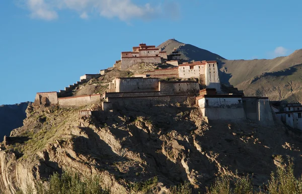 Na starym mieście w gyantse — Zdjęcie stockowe