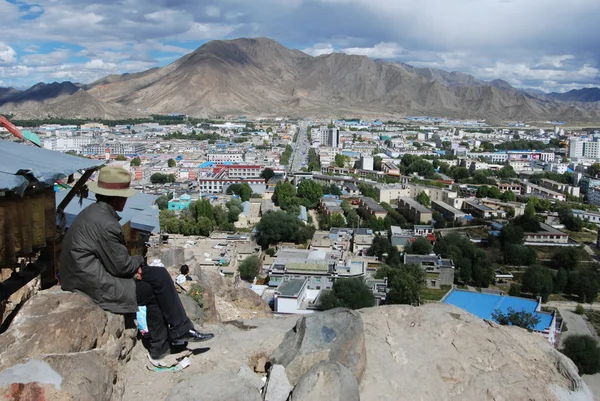 La ciudad de Shigatse — Foto de Stock