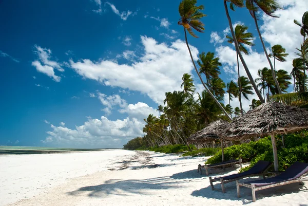 Praia tropical em Zanzibar — Fotografia de Stock