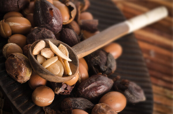 argan fruits and seeds