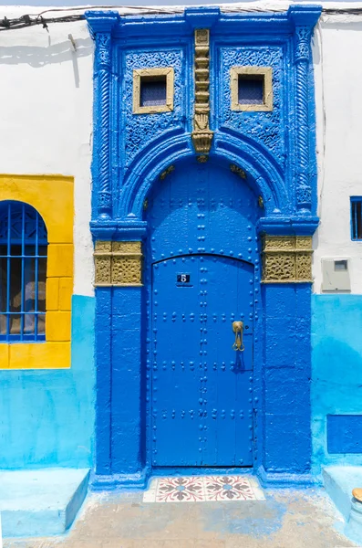 Moroccan Blue Door — Stock Photo, Image