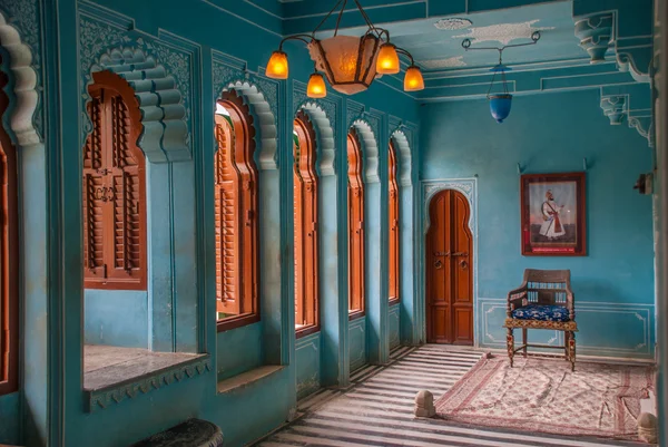 Interior of the city Palace in Udaipur — Stock Photo, Image