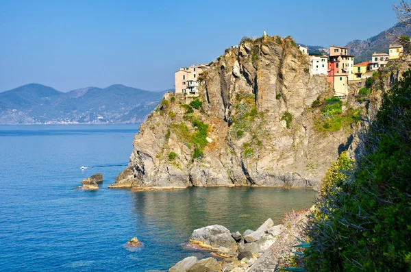 Dorp van manarola, cinque terre, Italië — Stockfoto