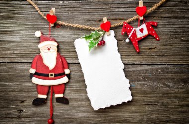 Noel Baba 'yla Noel kartı