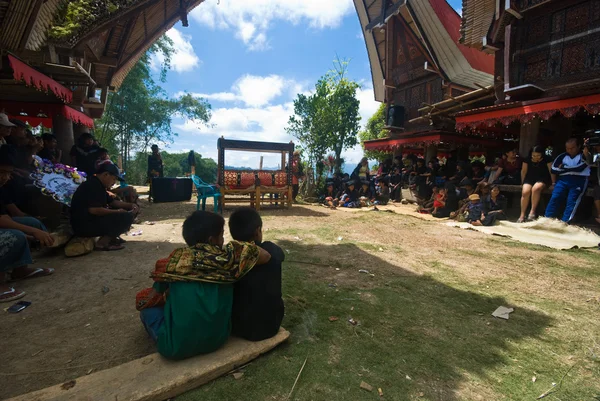 Procesión fúnebre Descrizione Tana Toraja — Foto de Stock