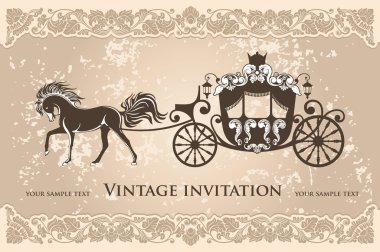 Royal carriage clipart