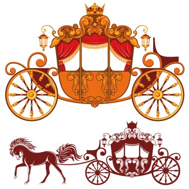 Royal carriage clipart