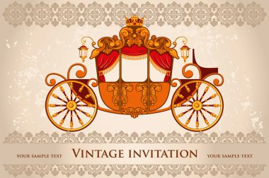 Royal carriage clipart