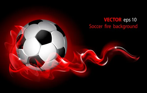 Vector fantastic soccer background — Stock Vector