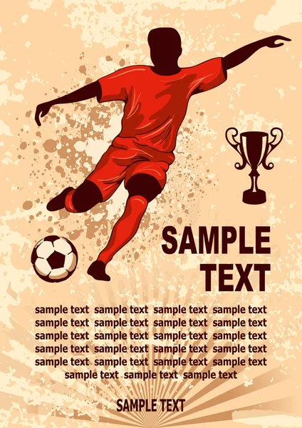 Voetbalposter — Stockvector