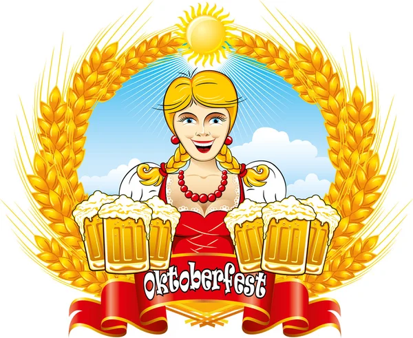 Oktoberfest — Vector de stock