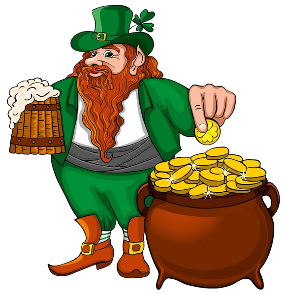 Leprechaun — Stock Vector