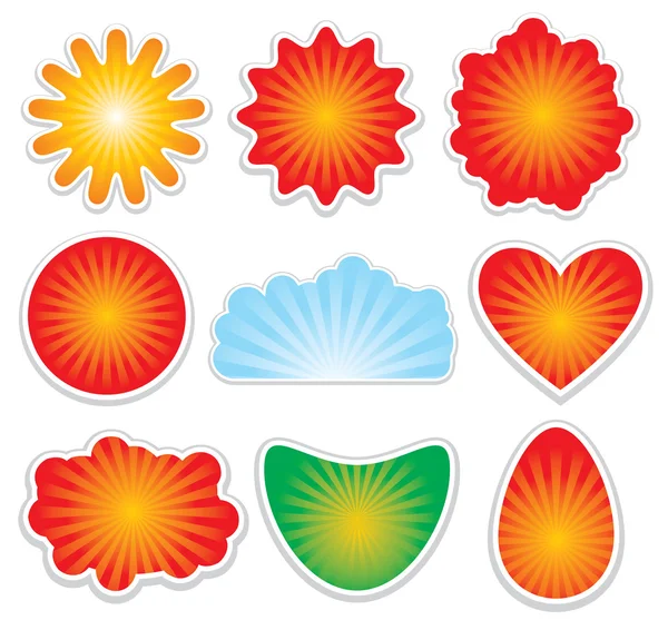 Stickers oorspronkelijke shape — Stockvector