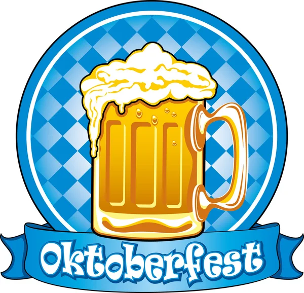 Oktoberfest beer — Stock Vector
