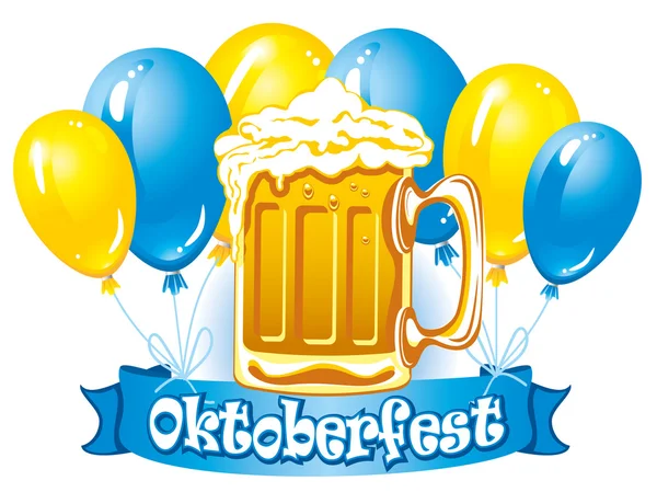 Cerveza Oktoberfest — Archivo Imágenes Vectoriales
