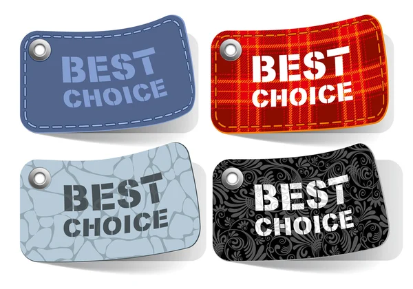 Best choice tags — Stock Vector