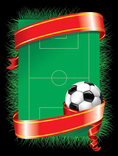 Feestelijke voetbal achtergrond (vector) — Stockvector