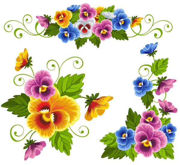 Pansy — Stock Vector