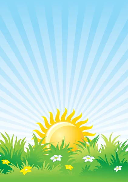 Sunny day, background — Stock Vector