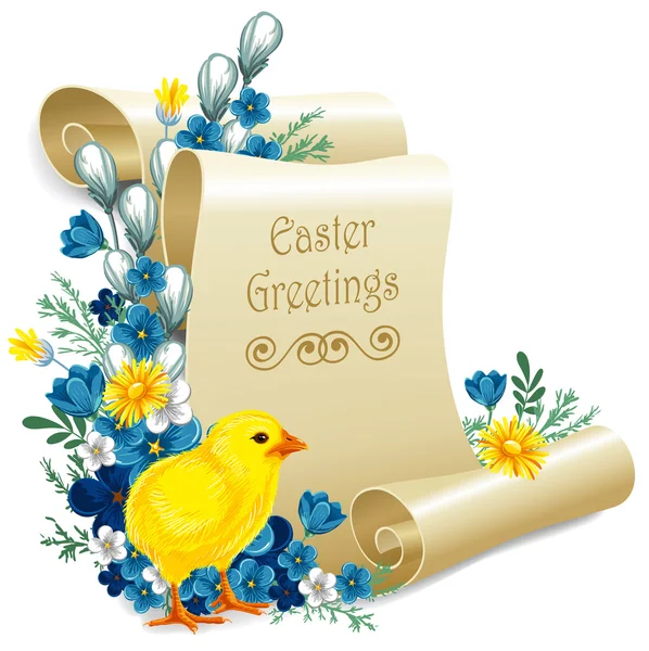Easter vintage background — Stock Vector