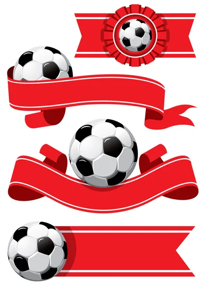 Set of Soccer design elements — Stock Vector