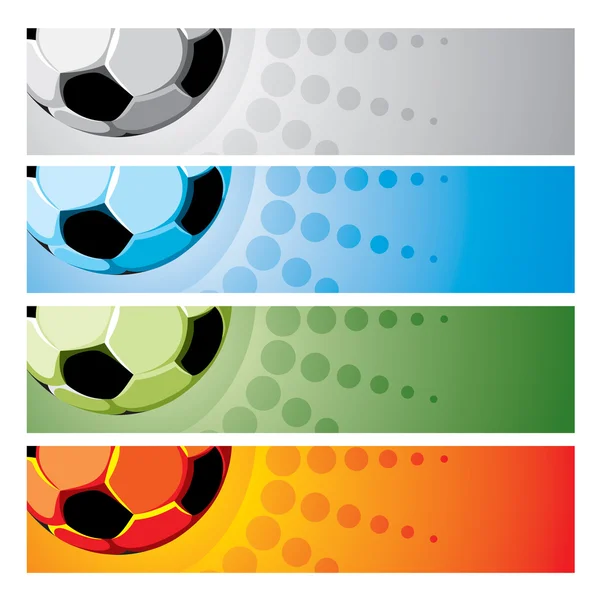 Set voetbal achtergrond — Stockvector