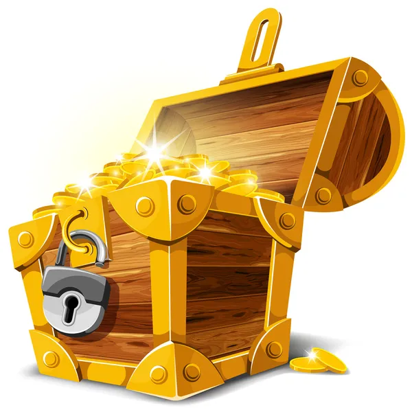 Treasure Chest — Stock Vector