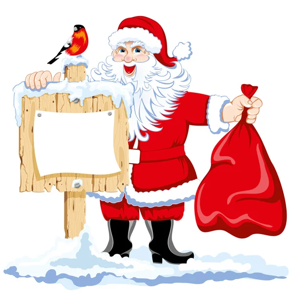 Papai Noel alegre — Vetor de Stock