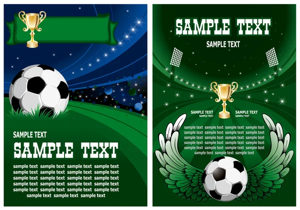 Soccer poster — Stock Vector