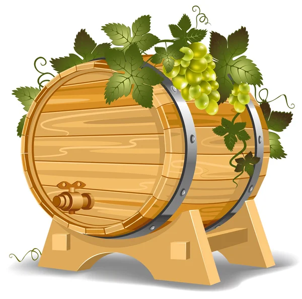 Wine barrel — Stock Vector