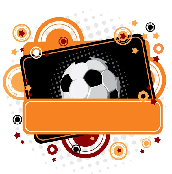 Festive Soccer background — Stock Vector