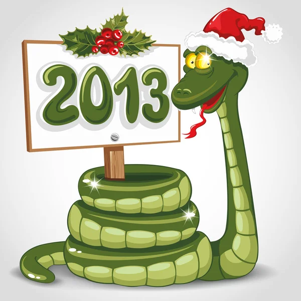 Serpente di Natale — Vettoriale Stock